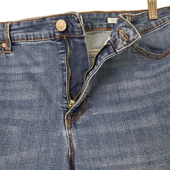 NINE WEST Chrystie Capri Stretched Relaxed-Fit Capri Pant Blue Jeans Size 16 - Picture 11 of 12